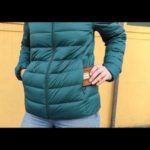 uniqlo women’s packable down jacket bright teal